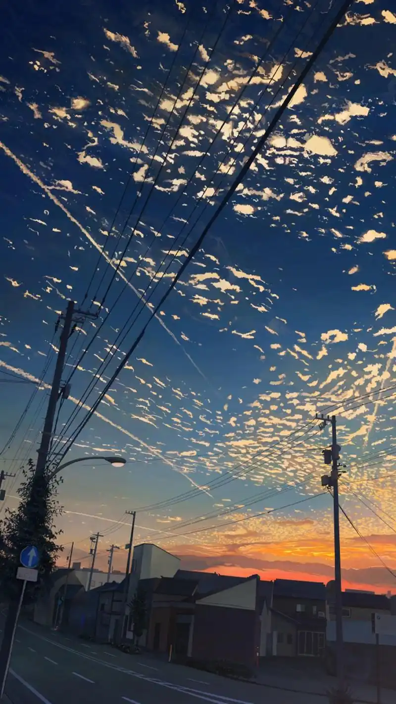 唯美二次元动漫场景插画手机壁纸