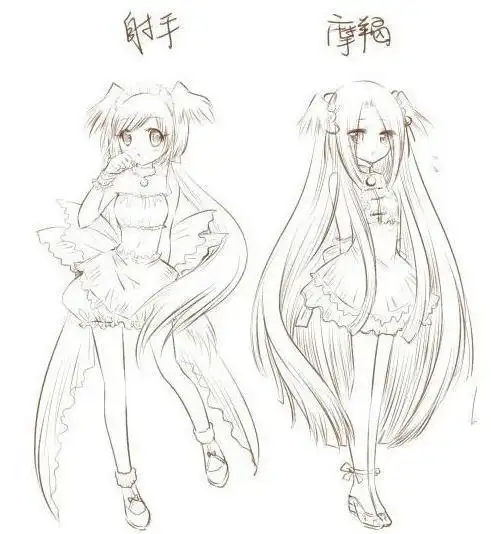 十二星座漫画美少女简笔画 金牛座美少女简笔画