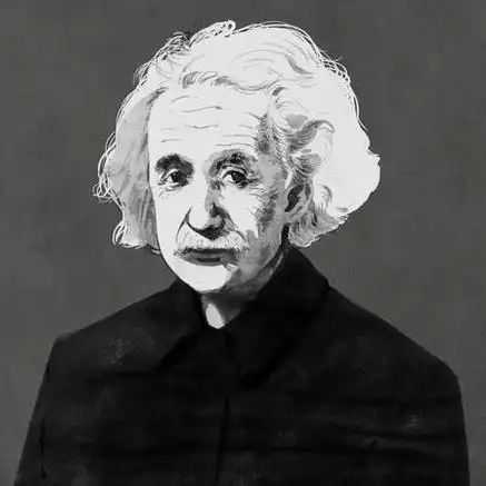 爱因斯坦黑白画像