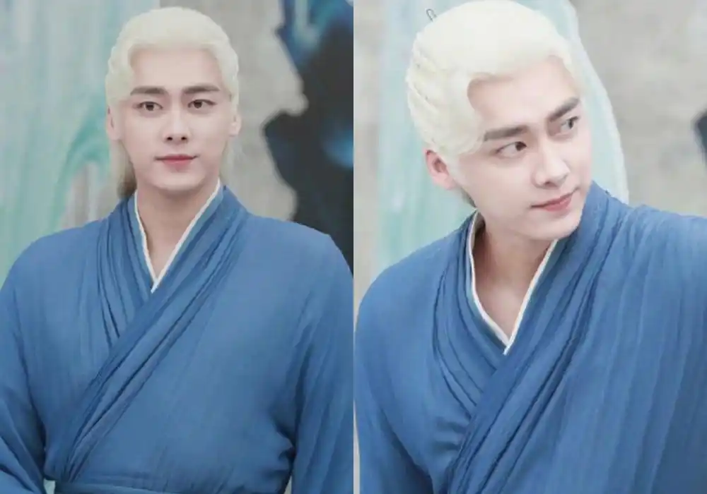 《镜双城》李易峰白发路透,侧脸轮廓很完美,电视剧即将定档!