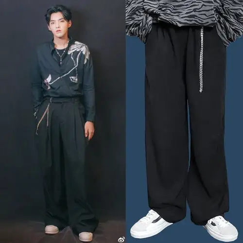 特价吴亦凡同款裤子男韩版 潮流