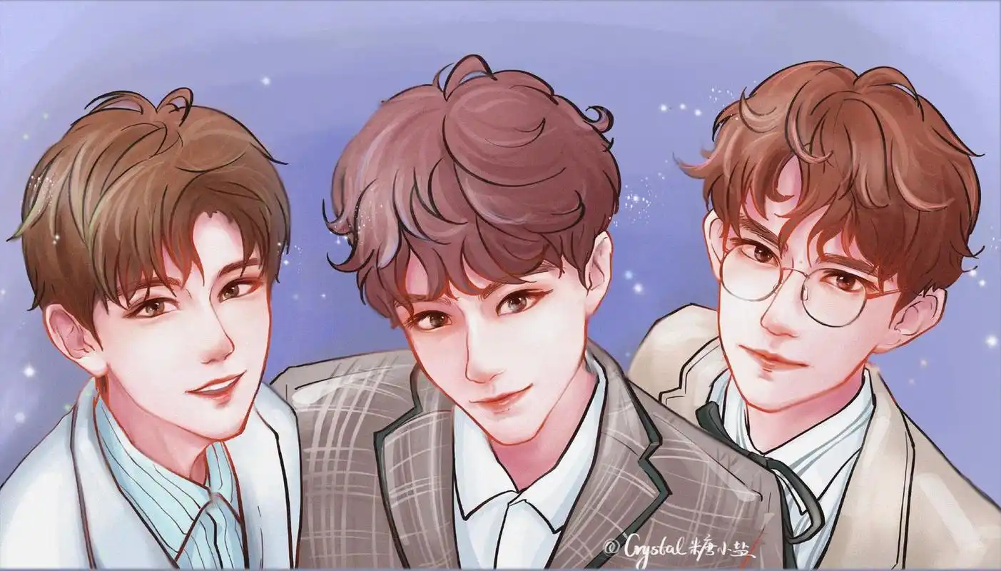 饭绘绝美添福宝,tfboys are watching you