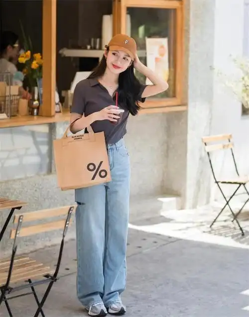 158以下的女生,穿阔腿裤谨记这4个"搭配套路",看起来增高10cm