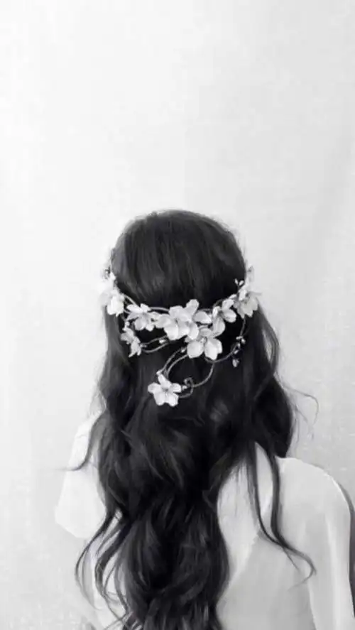 黑白 女头 背影 - 堆糖,美图壁纸兴趣社区