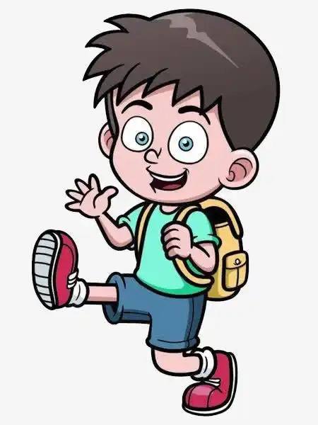 关键词 : 开学季,小男孩,打招呼,新学期,背书包的人,卡通手绘,新学期