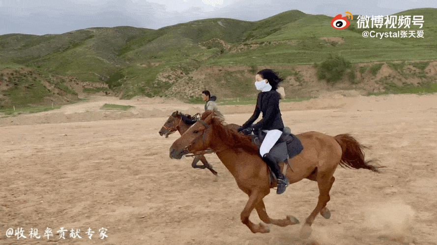 之前《阿麦从军》中,张天爱的一张骑马照就被微博广场上嗑了很久!