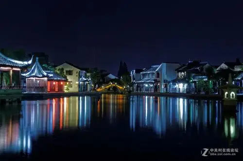 江南水乡夜景