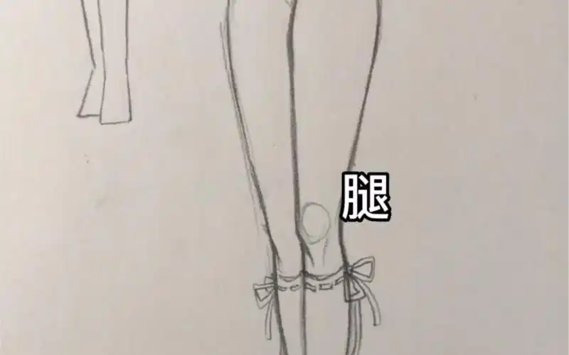 0基础动漫人物腿绘画教学