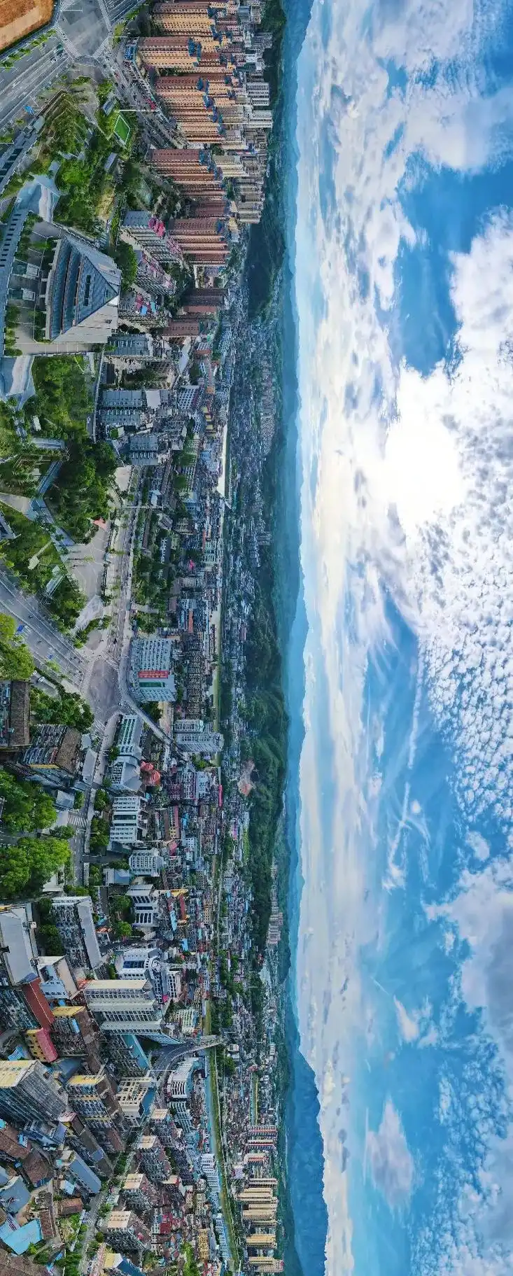 光泽全景.光泽小城的平凡之路#航拍 #这里是光泽 #mari - 抖音