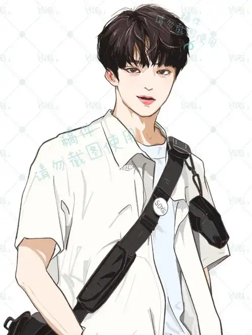 客单画一个小帅哥刘耀文