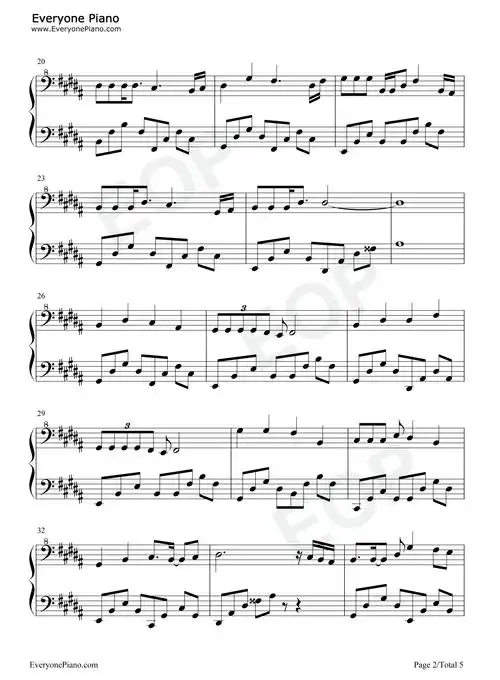 光同尘-你看那盛放的花儿来自期盼的种子-大江大河2主题曲-抖音五线谱