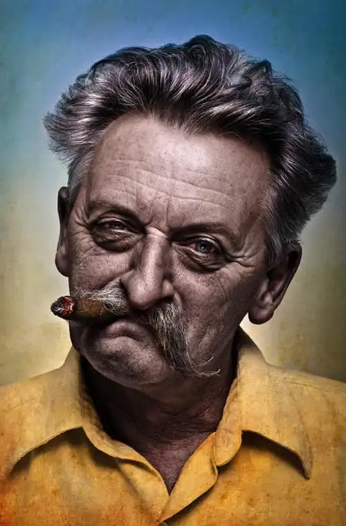 白天,正面,香烟,欧洲,欧洲人,仅一个男性,仅一个人,阴影,灰色背景