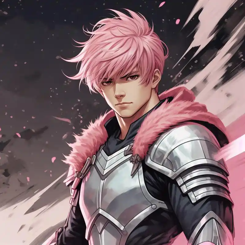 亲们,这次给大家带来一组超级炫酷的粉毛动漫男角色头像!