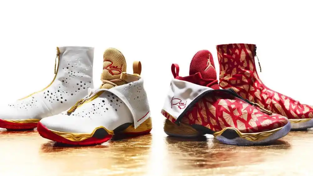 超美6年前雷阿伦上脚的aj28有多阔气高帮设计加拉链酷炫无比