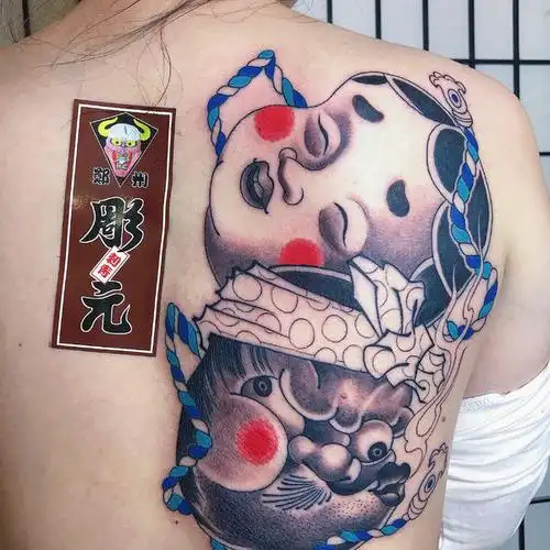 火男阿多福_纹身吧社区 - 纹身大咖