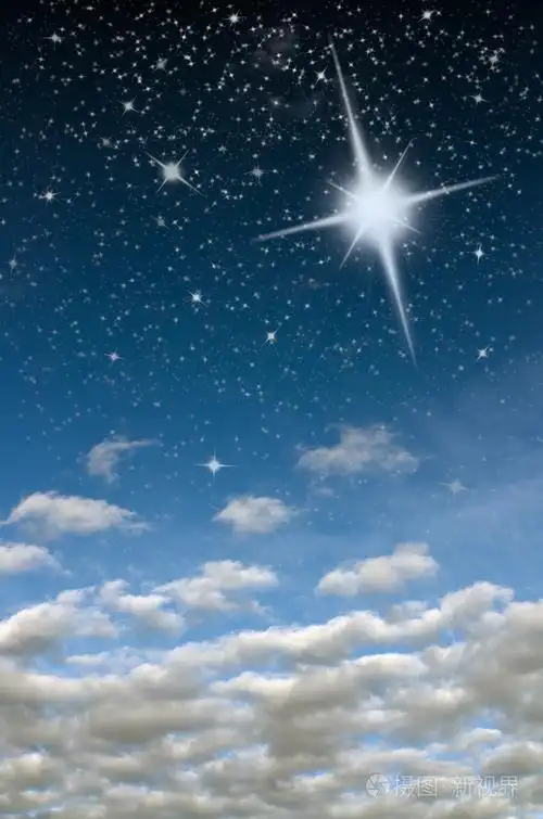 蓝天上明亮的星星照片-正版商用图片03shre-摄图新视界