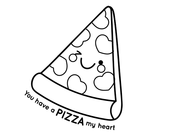 卡通披萨简笔画图片