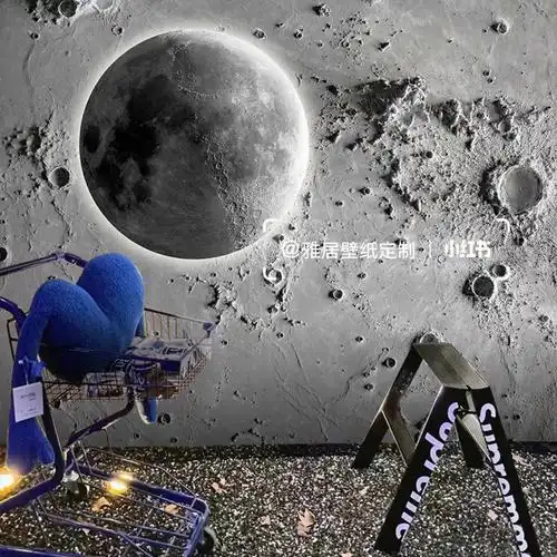 干货撸起来月球表面网红壁纸墙纸