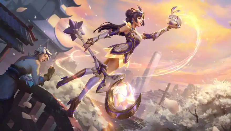 英雄联盟拉克丝青花瓷皮肤原画至臻皮肤