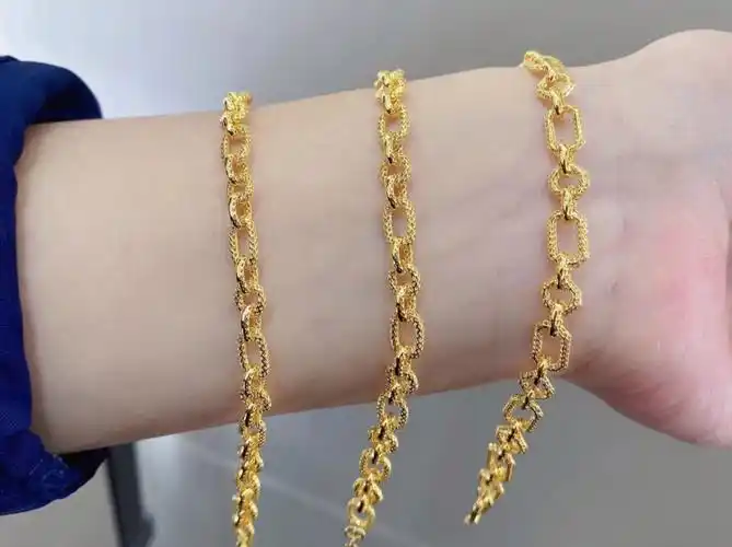 5g黄金新款项链镂空设计20克左右一条.