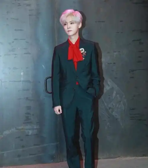 鹿晗久违露面银发特帅身材却更加纤瘦单薄与惠英红邻座还有特殊渊