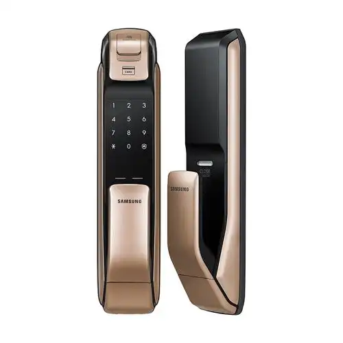 三星指纹锁进口电子锁智能锁磁卡家用防盗门锁dp728