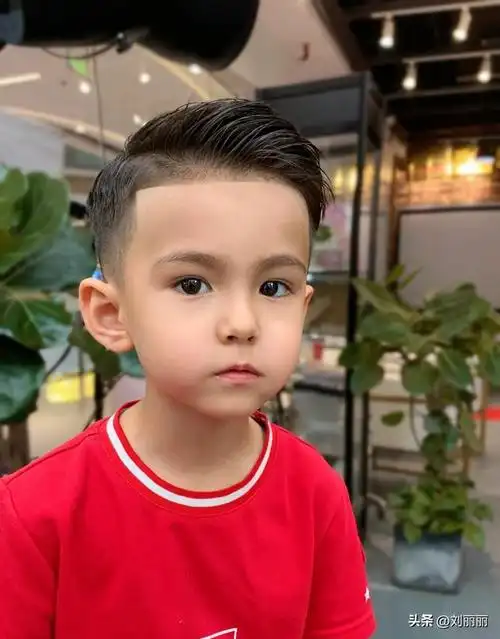 背造型的小男孩发型,自信又绅士,也是尽显帅气风采,妥妥的小帅哥一枚