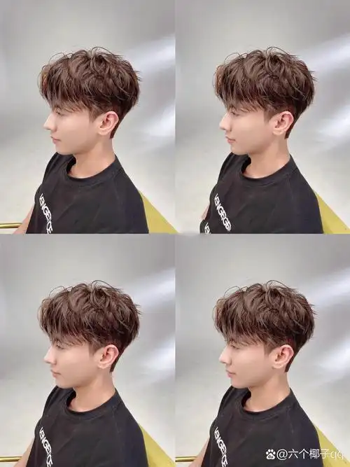 男生烫这款韩式气垫烫简直不要太帅 男士韩系气垫纹理烫～ 73这款