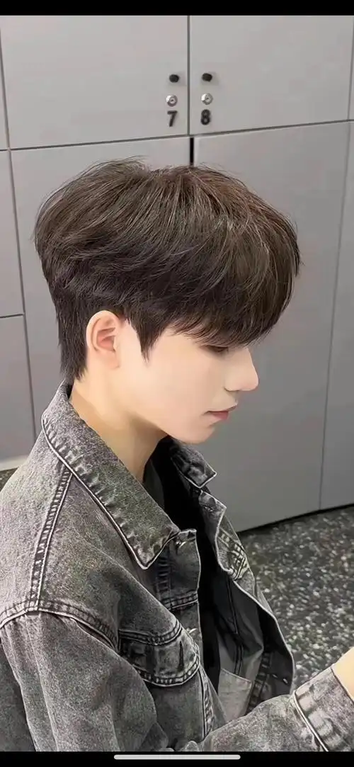 学剪帅气男生头