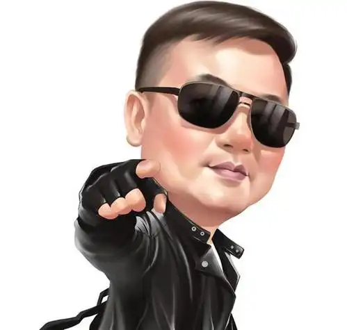 这样活泼幽默的开心果大叔头像让人一看就记住