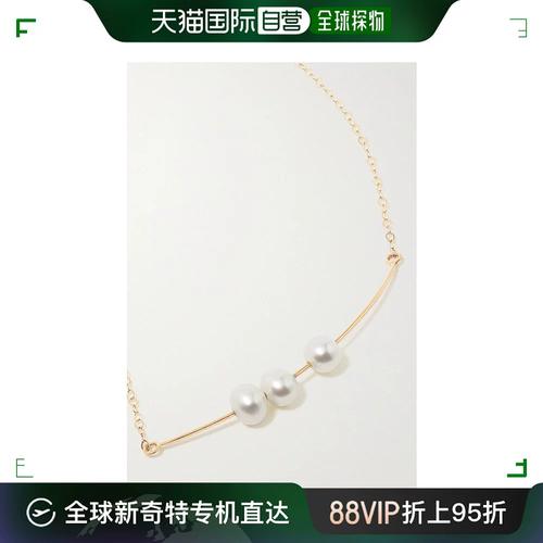 香港直邮潮奢 melissa joy manning 女士 14k 回收黄金珍珠项链 n