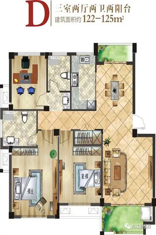 君悦府d户型_君悦府户型图-九江搜狐焦点网