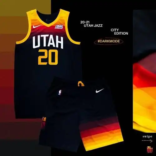 买吗?爵士公布新赛季城市版球衣"渐变黑"