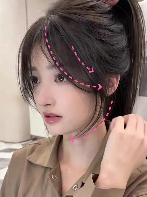 减龄八字刘海#如何修容可以让脸变小#空气刘海#八字刘海