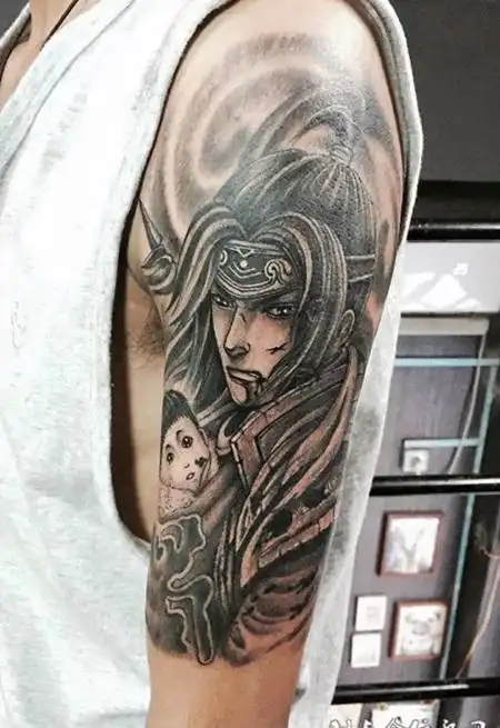 誓死护主,手臂赵云救主纹身