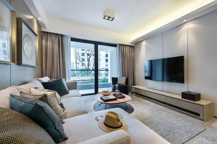 绿地海珀兰轩两室两厅样板间装修效果图