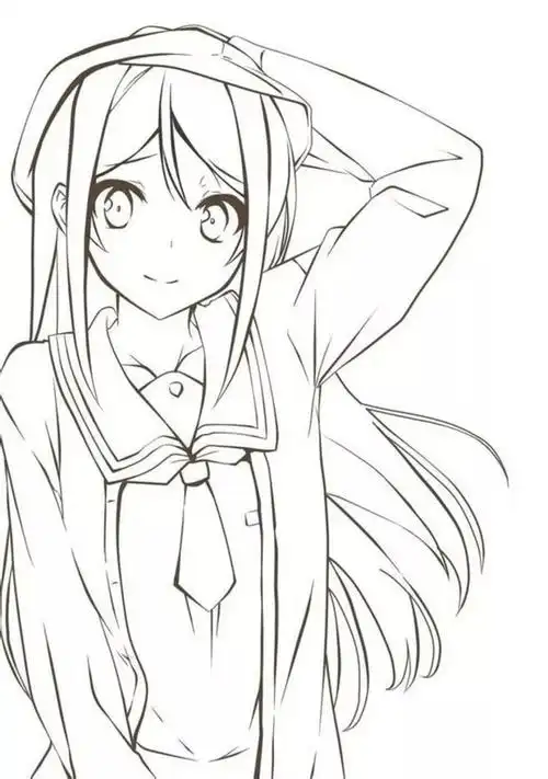 超适合新手临摹的动漫线稿