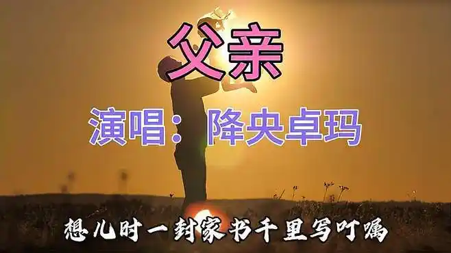 感人的歌曲降央卓玛演唱的《父亲》唱哭了无数天下儿女-音乐视频-搜狐