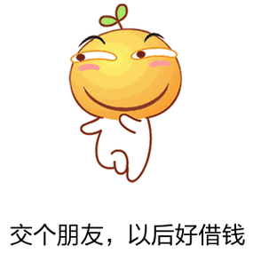 交个朋友,以后好借钱(滑稽)