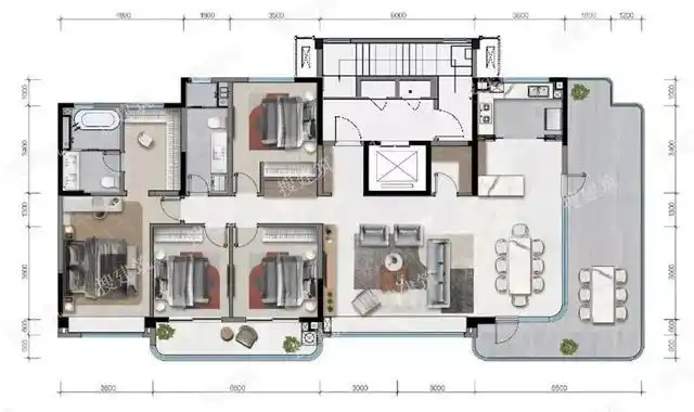 200平米一层一户大平层,不敢说爱?