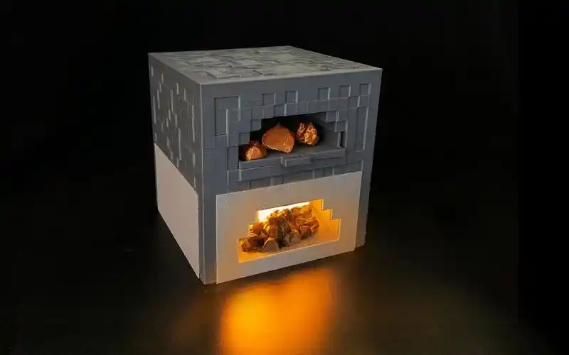 我的世界熔炉制作!在火炉旁找个位置随便坐