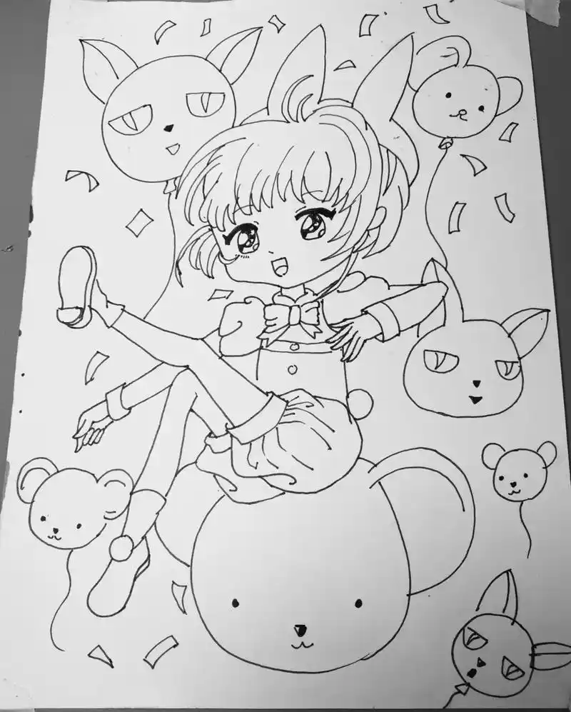 画美少女步骤图