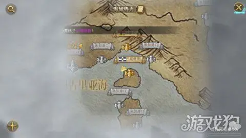 大可以无视主线任务,点开航海图看看还有哪些海域和港口自己没探索过