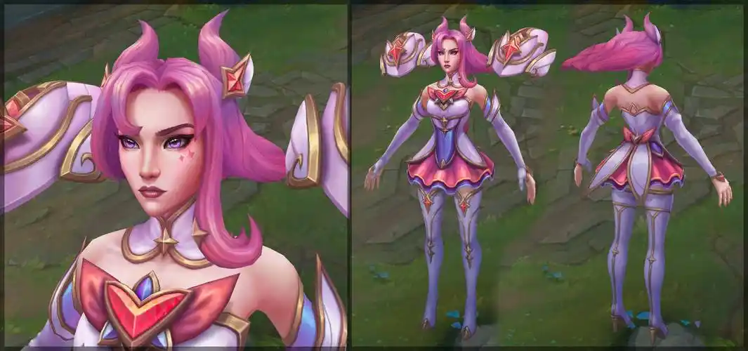 的首选英雄,而这次更新的星之守护者卡莎皮肤不仅在造型上非常有质感