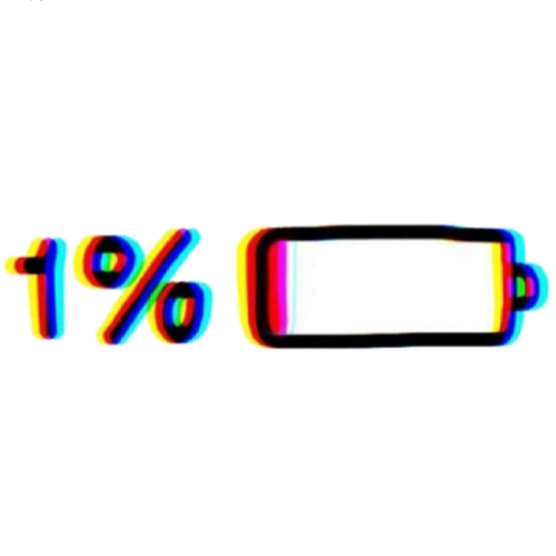 贴纸电量没电百分之一gif动图_动态图_表情包下载_soogif