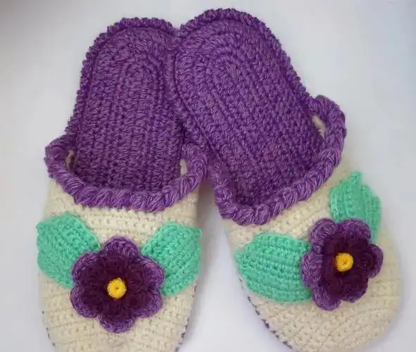 教你人人都会羡慕的 花式钩编拖鞋