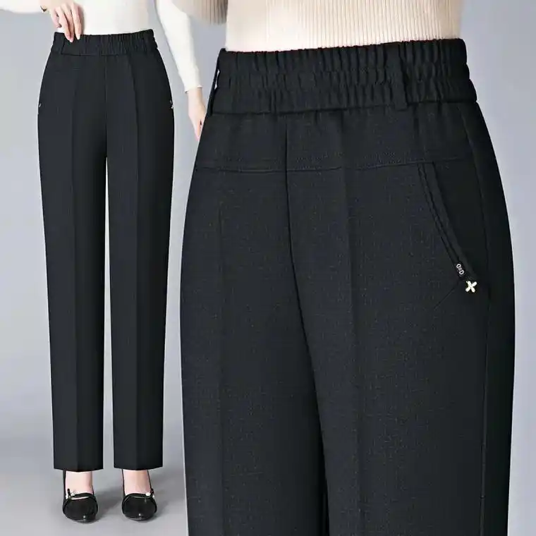 秋季新款中老年妈妈直筒女裤外穿.#中老年女裤推荐 #秋季新款 - 抖音