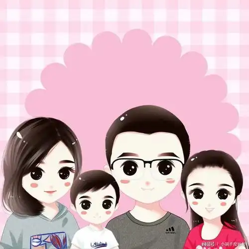 9月份微信头像推荐一家三口四口五口专属头像