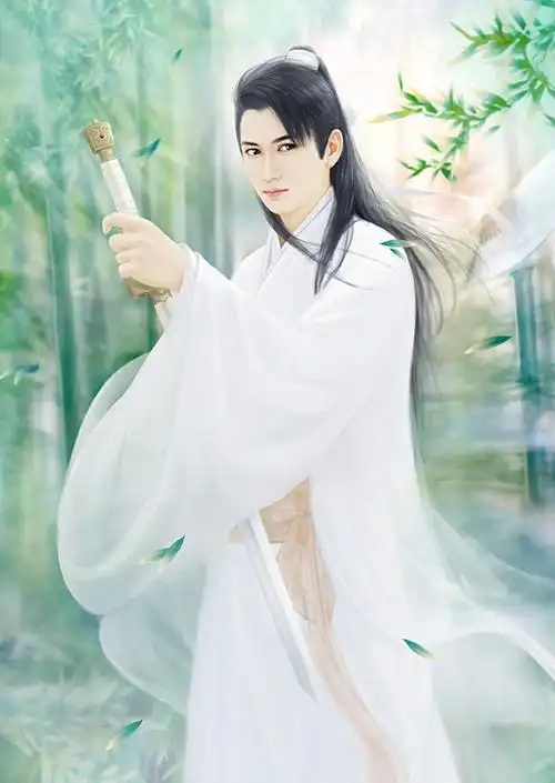 白衣剑客.手绘板电脑绘图. 请勿人间蒸发.不满意请追问.