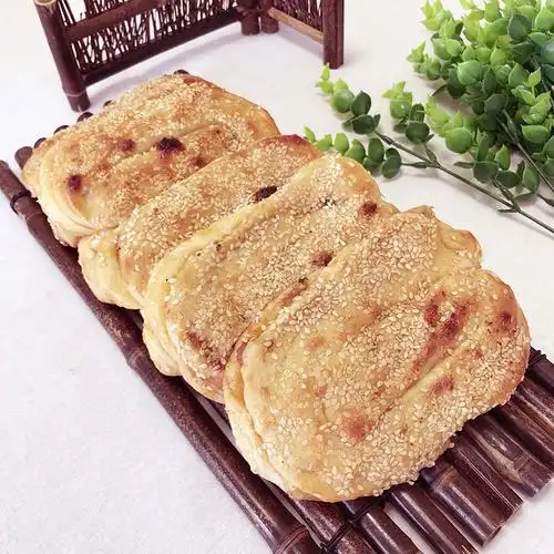 湖北天门土特产手工烘焙邱记锅盔仙桃传统芝麻猪油饼芽子锅奎5个